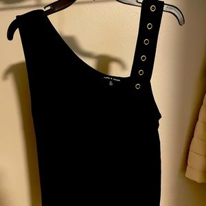 Cable & Gauge - black tank with shoulder detail